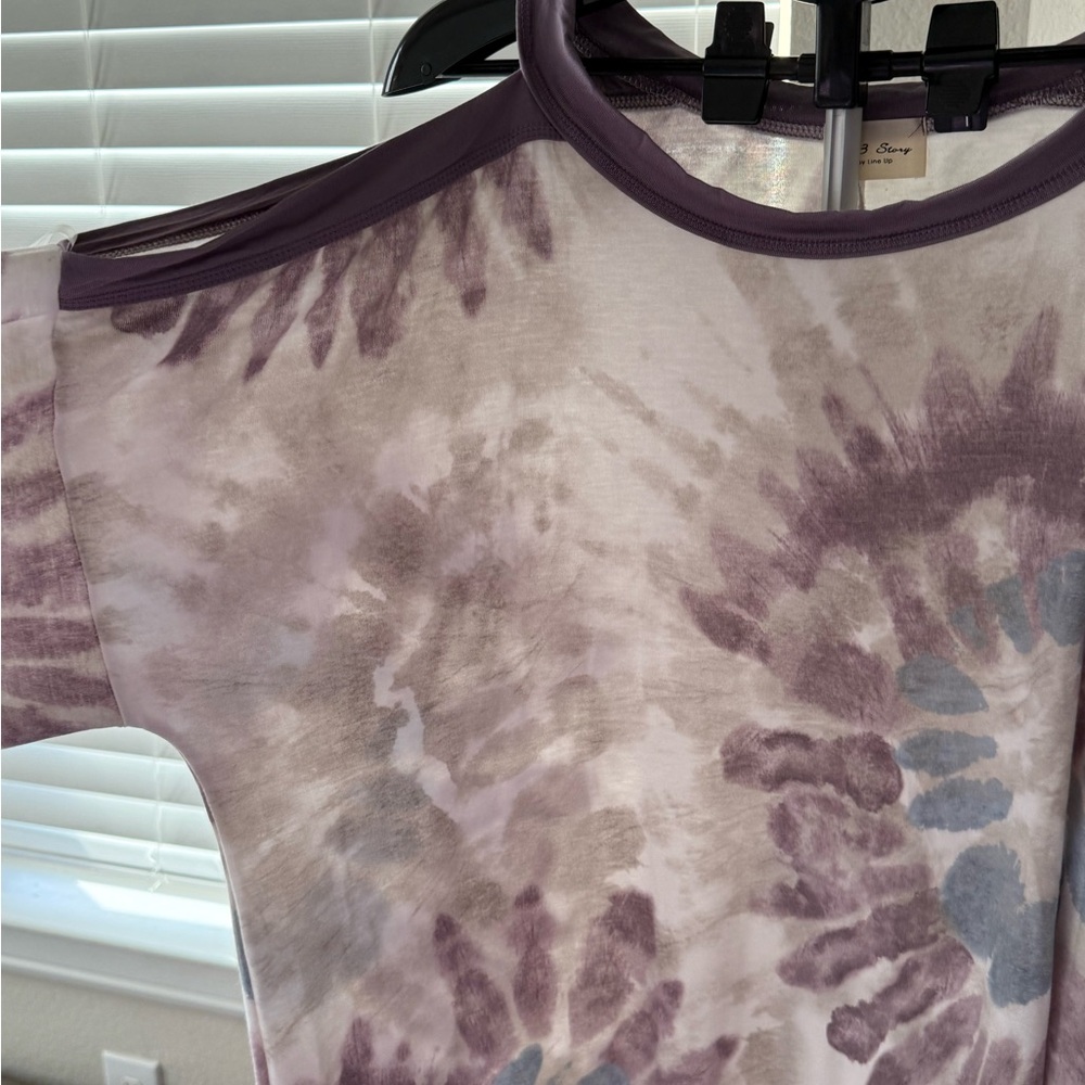Purple Tie-Dye Women's Top